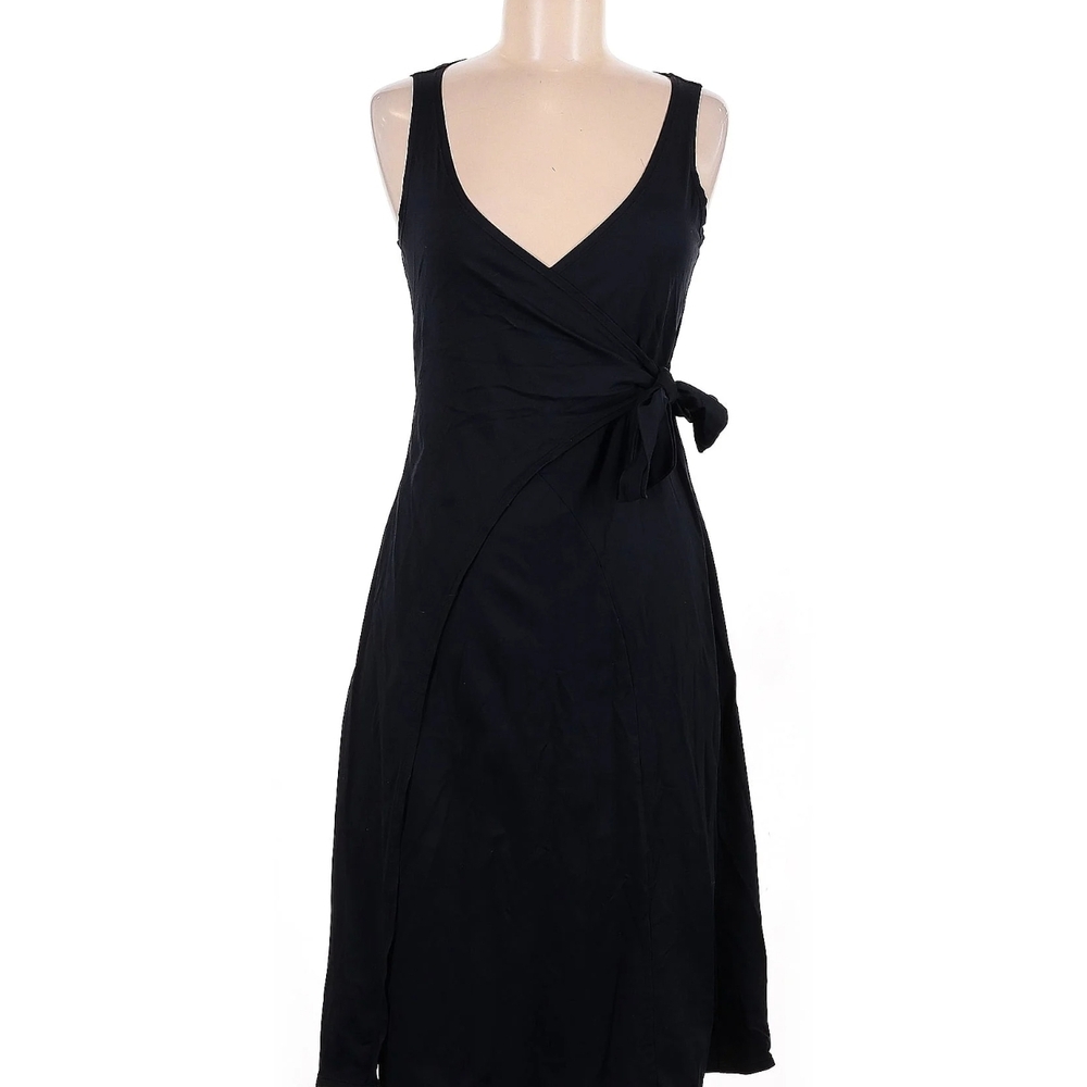 Patagonia Black Wrap Midi Dress